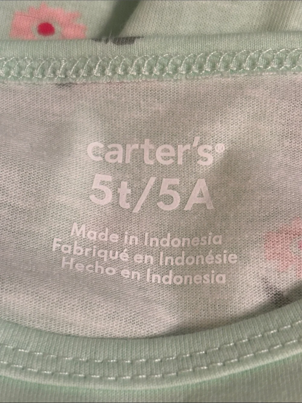 Carter's Toddler Girl's Floral Short Sleeve Dress in Green
